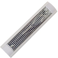 Pilo armatur hvid 2X18W m/gitter